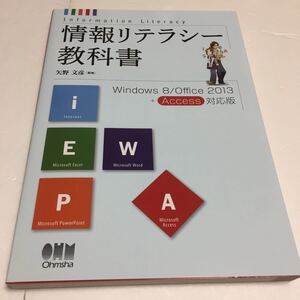 即決　ゆうメール便のみ送料無料　情報リテラシー教科書　矢野文彦　JAN-9784274069499