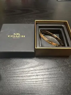 COACH 金属製 ブレスレット ピンクゴールド装飾付き