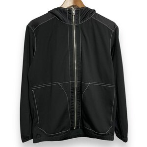 美品 20AW Calvin Klein カルバンクライン ステッチ ジップアップ パーカー ジャケット S ブラック