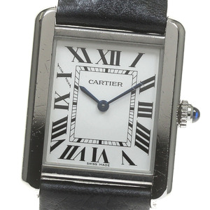 カルティエ CARTIER WSTA0030 タンクソロ SM クォーツ レディース 箱付き_840649