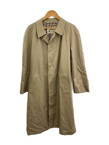 Aquascutum◆コート/38/コットン/BEG/無地/ボタン欠損//