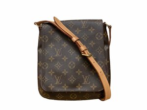 LOUIS VUITTON (ルイヴィトン) ルイヴィトン ミュゼット サルサ ストラップ モノグラム ショルダーバッグ M51387 ブラウン レディース/027