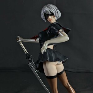 ◆ニーアオートマタ【2B 黒セーラーVer.】1/6◆完成品フィギュア◆制服◆ミニスカ◆パンチラ◆ヨルハ二号B型◆NieR Automata◆海外限定◆