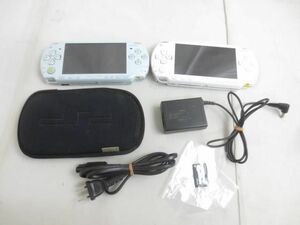 【同梱可】中古品 ゲーム PSP 本体 PSP2000 PSP1000 2点 フェリシア・ブルー ホワイト 動作品 グッズセット