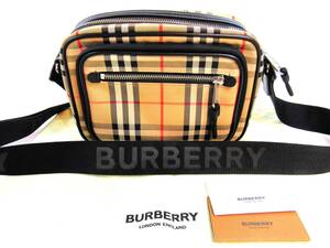 BURBERRY バーバリー ショルダーバッグ メンズ レディース クロスボディバッグ ヴィンテージチェック アーカイブ ベージュ kdh