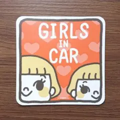 【カーマグネット】GIRLS IN CAR ガールズインカー