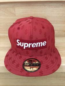 Supreme BoxLogo MONOGRAM NEW ERA CAP シュプリーム ニューエラキャップ ボックスロゴ モノグラム レッド 赤　7 5/8 60.6cm 59fifty