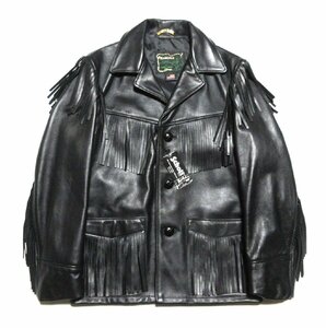 新品 上野商会別注 Schott 193US/7499 LEATHER FRINGE JACKET ショット レザー フリンジ ジャケット/38/ブラック/USA/アメリカ/米国製　