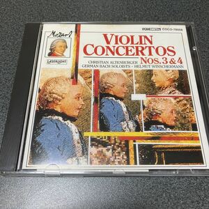 モーツァルト：ヴァイオリン協奏曲第３番ト長調／クリスティアン・アルテンブルガー 中古CD 帯