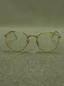 Ray-Ban◆サングラス/ティアドロップ/チタン/GLD/YLW/メンズ/RB3447/ROUND METAL