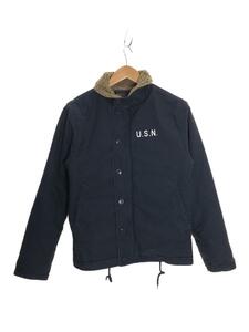 NAVY DEPARTMENT◆デッキジャケット/38/コットン/NVY/無地/19WP04