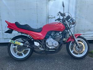 実働 HONDA JADE250 ジェイド CBX仕様 赤ソリッド 前期型 CBXマフラー 4-2-1 beetフェンダー シビエライト ホンダ カスタム 書類有り