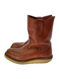 RED WING◆ペコスブーツ/UK4/BRW/レザー/D8866/ブラウン/