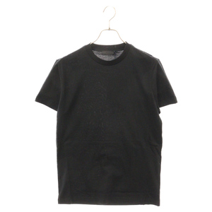 PRADA プラダ 22SS JERSEY ジャージ クルーネック 半袖Tシャツ カットソー ブラック DNA829