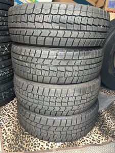 B5【送料無料】195/65R15 ダンロップ　ウィンターマックスWM02 2019年製 イボ付き9〜9.5分山　格安　売り切り　4本セット