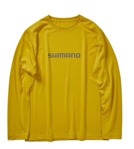 シマノ☆ドライロゴTシャツ ロングスリーブ[SH-011X]マスタード 2XL