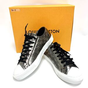 LOUIS VUITTON ダミエスニーカーシルバー#8.5未使用品