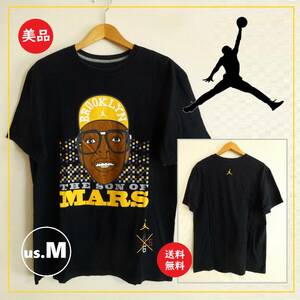 送料込 美品★スパイク リー AIR JORDAN Tシャツ M★エア・ジョーダン/SPIKE LEE/NIKE/ナイキ/黒/ブラック/ジャンプマン/THE SON OF MARS