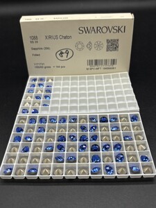 ☆ほぼ未使用 SWAROVSKI スワロフスキー ヴィンテージ ルース 約85個 1088 39SS 1gross Sapphire 206 サファイア 裸石 グルーデコ R-91