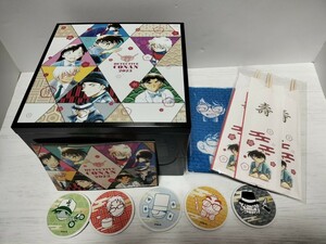 名探偵コナン　2023年　おせち　お重　重箱　蓋つき小鉢　手ぬぐい　箸　メニュー表　リンベル　キッド　沖矢　平次　ジン　未開封あり