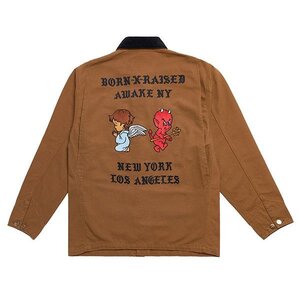 BornxRaised (ボーンアンドレイズド) ジャケット BORN X RAISED + AWAKE NY CARHARTT WIP CHORE COAT BROWN