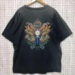 TABASCO チリ アメリカン バイク Tシャツ オールド 90s フェード