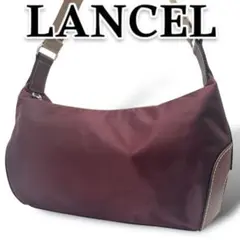 LANCEL ランセル ワンショルダーバッグ ナイロン ブラウン 肩掛け