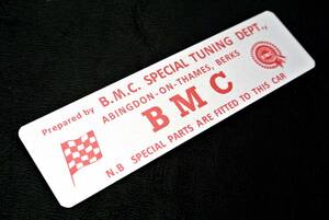 BMCスペシャルチューニングアルミプレート・リプロ品・ロッカーカバー・タペットカバー・ミニ・英国車