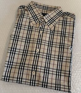 【メンズ】バーバリー ロンドン サイズL BURBERRY LONDON シャツ トップス ノバチェック 半袖 三陽商会■山口183三　