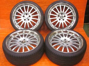 【Y4】カールソン Carlsson CR 2/16 19インチ 8.5J +40/9.5J +40 PCD114.3 5H MICHELIN/Hankook 235/35R19 265/30R19 φ60ハブリング付き☆