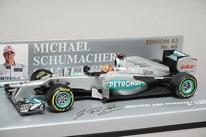 ミニチャンプス PMA 1/43 メルセデス ペトロナス F1 W03 M.シューマッハ 2012 #7 410120007