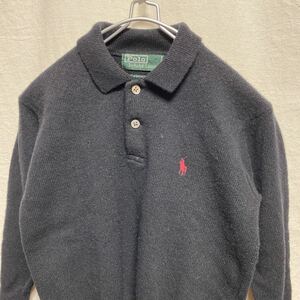 ラルフローレン　キッズ　ニットポロシャツ　セーター　ブラック　130 POLO RALPH LAUREN