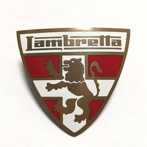 【送料無料】ランブレッタ メタル シールド エンブレム / Lambretta 金属製 サイン / スクーター オートバイ バイク 