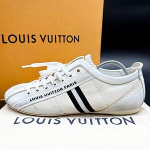 1円 【美品】 LOUIS VUITTON ルイヴィトン 【王者の貫禄】 メンズ ドライビングシューズ サイドライン ロゴ スニーカー シューズ 靴 26cm位