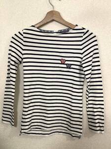 TOMMYHILFIGER トミーヒルフィガー　トミーガール　ボーダー柄　長袖カットソー　ロングT ガールズ　子供服　古着