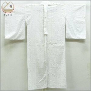 ★着物10★ 1円 木綿 長襦袢 女児用 レース 夏物 単衣 身丈126cm 裄60.5cm [同梱可] ☆