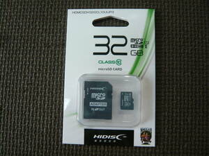 HIDISC microSD CARD 32GB 新品、未開封品　送料84円