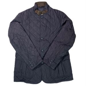 2232 Barbour キルティングジャケット ネイビー L