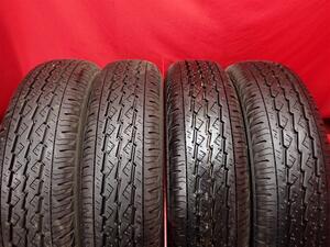 中古タイヤ 145/80R12 80/78N 4本セット ブリヂストン K370 BRIDGESTONE K370 9.5分山★n12 商用車6PR エブリィ NV100 クリッパー