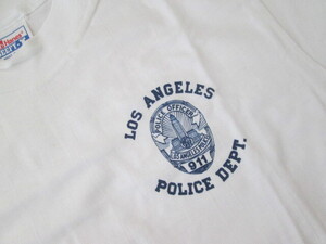 ★90年代アメリカ購入 LAPD Tシャツ　ポリス・デパートメント=ロス市警 購入品　未使用品 WF ★コレクション保管品 整理