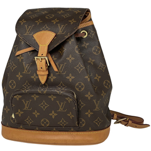 ルイ・ヴィトン Louis Vuitton モンスリ MM バックパック デイパック リュック モノグラム ブラウン M51136 レディース 【中古】