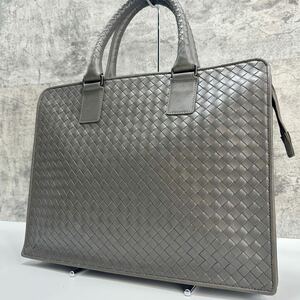 【定価32万】希少色◆極美品◆BOTTEGA VENETA●ボッテガヴェネタ イントレチャート ビジネスバッグ ブリーフケース メンズ 本革 レザーA4 