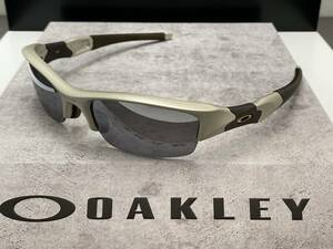 偏光★OAKLEYオークリーFLAK JACKET XLフラックジャケット プラズマ FMJメタル/ブラックミラーPOLARZIED USA製サングラス 90Sビンテージ