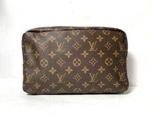 美品　1円 LOUIS VUITTON ルイヴィトン M47522 トゥルース トワレット28 モノグラム クラッチバッグ セカンドバッグ ブラウン系 