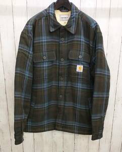 Carhartt /AIDEN SHIRT JACKET/カーハート/エイデンシャツジャケット/裏ボア/チェック柄/XL/冬