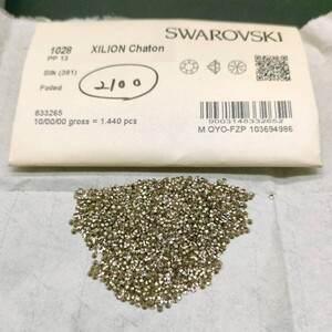 ☆ほぼ未使用 SWAROVSKI スワロフスキー ヴィンテージ ルース 約2050個 1028 13PP 10gross Silk 391 シルク 裸石 グルーデコ R-412