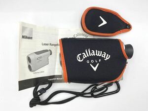 ◆A81558:ニコン Nicon キャロウェイ Callaway RANGEFINDER GOLF ゴルフ用レーザー距離計 箱 英語説明書付 通電確認済 ジャンク品