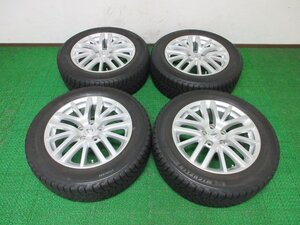 Q340【送料無料】225/55R17 超溝高 8.5分山 ミシュラン スタッドレス X-ICE SNOW 20年製 アルミ ホイールセット 4本 日産 フーガ 純正 激安