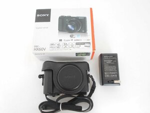 ●SONY ソニー サイバーショット Cyber-shot DSC-HX60V ブラック コンパクトデジタルカメラ バッテリー ケース付き