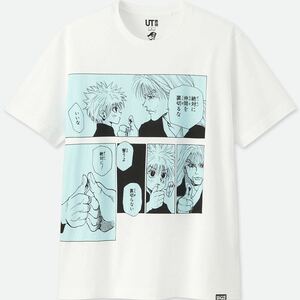 新品 HUNTER×HUNTER キルア　シルバ　Tシャツ ユニクロ　ジャンプ50thグラフィックT UT　ハンターハンター Lサイズ　ラスト